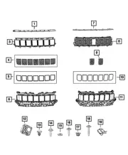 Genuine Mopar Upper Grille 7DS85DX8AB (for: Jeep)
