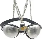 [DRTBAC] SM Lockable Bra Chastity Belt with Chain and Lock BDSM Bondage Underwear Breast Protected Device Chastity Cosplay Sex Toy for Women