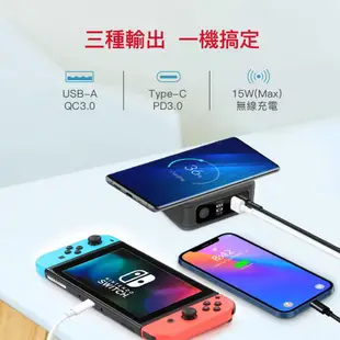 Gigastone QP-10200B 行動電源 10000mAh 四合一 QI無線旅充