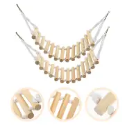 2pcs Bird Natural Toy Parrot Chewing Toy Budgie Perch Cage Parrot Bird