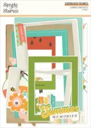 Summer Snapshots Chipboard Frames- (Pack of 3)