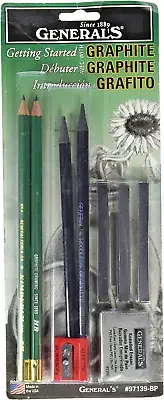 General Pencil 97139-BP Graphite Drawing Essentials Tool Kit Made in USA
