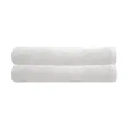 2pc Bambury Ultra soft Chateau Bath Sheet 80x160cm White Cotton Woven Home Decor
