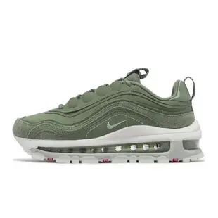 Nike 休閒鞋 Wmns Air Max 97 Futura 女鞋 綠 白 氣墊 子彈 復古 運動鞋 FB4496-300