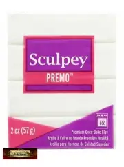 M00538 MOREZMORE Premo! Sculpey WHITE 5001 2oz Sculpting Polymer Clay