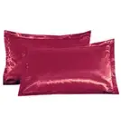 JuwenSilk Pure Emulation Silk Pillowcase Comfortable Soft Imitated Silk Satin