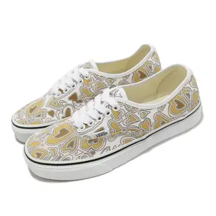 Vans 休閒鞋 Authentic 米白 愛心 男鞋 女鞋 滿版 低筒 百搭 VN0A5KS9JBW