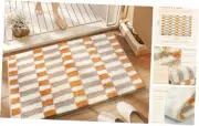 Checkered Bath Mat Fun Bathroom Mat Non Slip and Super Absorbent Bathroom Rug