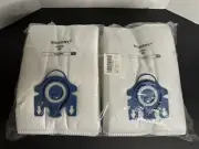 Biharnt Miele Vacuum Bags 3D AirClean 20 Bags 5 Motor Protection Filters & Brush