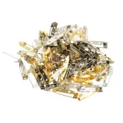 100Pcs Badge Pins, 25mm Safety Pins Bar Name Tag Pin Bulk, Colorful