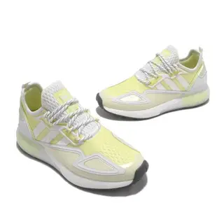 adidas 休閒鞋 ZX 2K BOOST 運動 女鞋 愛迪達 輕量 透氣 舒適 避震 穿搭 黃 白 GX2711 [ACS 跨運動]