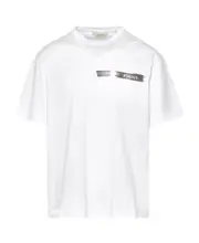 mercerised cotton T-shirt XS White