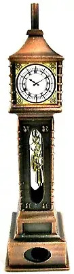 Old Time Grandfather Clock Die Cast Metal Collectible Pencil Sharpener