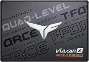 TEAMGROUP T-Force Vulcan Z 1TB SLC Cache 3D NAND QLC 2.5 Inch SATA III Internal Solid State Drive SSD (R/W Speed up to 550/500 MB/s) T253TY001T0C101