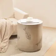 16" Fish Pattern MGO Side Table