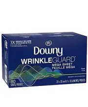 Lot 4 Downy WrinkleGuard Dryer Mega Sheets 80 Count 3X's Wrinkle Relaxer Guard