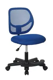 Amazon Basics Kids Adjustable Mesh Low-Back Swivel Study Desk Chair with Foot...