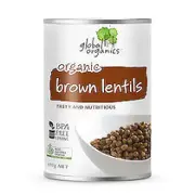 Global Organics Lentils Brown Organic (can) Bulk Buy