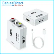 RCA AV to HDMI Converter For Nintendo Sega Genes NES Gamecube SNES N64 TV Video