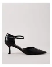 [Tokito] Gatsby Heeled Shoe in Black Croc