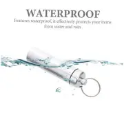 3 Pcs Metal Storage Box Traveling Pill Case Waterproof Swab Container Key Ring