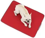 Beautiful Cat Cushion Plus Velvet Thickening Warm Dog Beds Large Bite Resistant Non Slip Square Dog Cushion Machine Washable for Dogs Cats Rabbits Other Animals Blue,M (Color : Red, Size : S)
