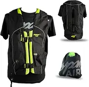 Aspar Air Model 0.5 - Approved Motorcycle Airbag Vest - Designed and Assembled in Spain - Includes Inflatable Gas Bottle and Aspar Backpack, black, XL