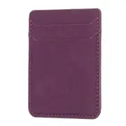 Phone Card Holder Credit Card ID Case Pouch Matte Leather Stick On Pocket for Back of Phone