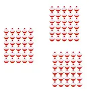 90Pcs Fishing Bobbers 1 Inch,Push Button Fishing Floats Red and8810
