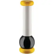 Alessi - MP0210 - Salt, pepper & spice grinder in beech-wood,yellow,black,white
