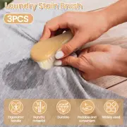 3Pcs Clothes Scrub Brush with Ergonomic Handle Bamboo Laundry Brush Soft qrwuN