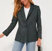 New TUCKERNUCK - XS - Basalt Tweed Green Windsor Blazer $378