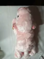 Ty Beanie Buddy Squealer the Pig Plush Pink Stuffed Animal Knotted Tail 14" 1998