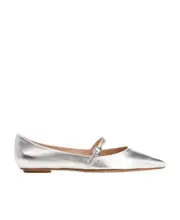 Pointed flat shoes 41 White