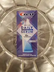 Crest 3D Daily Whitening Serum Apply & Go Advanced Enamel White w/ Wand Exp 2025
