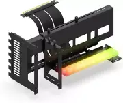 Vertical Pcie 4.0 GPU Mount Bracket Graphic Card Holder with 5V 3 Pin ARGB LED M