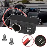 1x Car Cigarette Lighter Dual USB Power Outlet Socket Plug Adapter Accessory (for: Toyota)