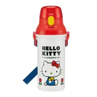 在飛比找momo購物網優惠-【Skater】Hello Kitty 日製直飲式水壺附背帶