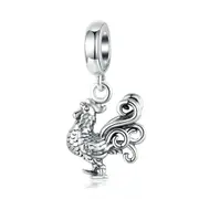 Silver plating Jewelry Pendant Charm Bracelet Rooster Charms DIY Jewelry