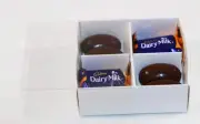 50 Pack of White Card Chocolate Sweet Soap Product Reatail Gift Box - 4 Bay Comp