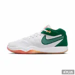 NIKE 男 籃球鞋 AIR ZOOM G.T. HUSTLE 2 EP 白綠 -DJ9404103