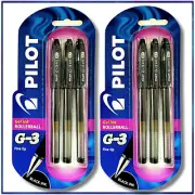 Pilot G3 Gel Ink Rollerball Pen | 0.7mm | PACK OF 6 BLACK INK