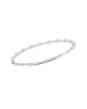 Sphera Milano Silver CZ Bangle Bracelet
