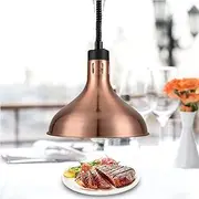 Commercial Food Warmer Lamp,Buffet Food Heat Lamp,Buffet Station lamp Display Heating Preservation Light,Even Heat Dissipation, Cable Length 60-180cm Adjustable,Copper