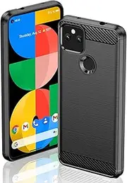 HEYUS for Google Pixel 5 Case, Protective Carbon Fiber Case Cover Compatible with Google Pixel 5 2020 Lightweight Ultra Thin Slim