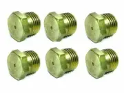 6 ORIFICE,HEX PLUG(BLANK,1/8NPT) can be drilled to size