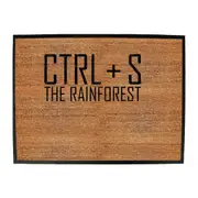 Ctrl S Save The Rainforest - Funny Novelty Doormat Man Cave Floor mat
