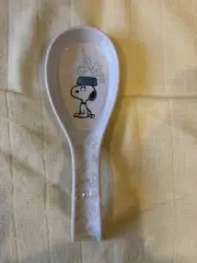 Peanuts Snoopy White Blue Spoon Rest Dishwasher Safe