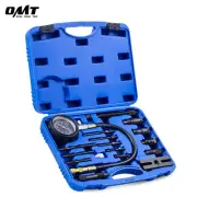 OMT Diesel Engine Compression Tester Tool Kit 17pc Cylinder Pressure Tester Set
