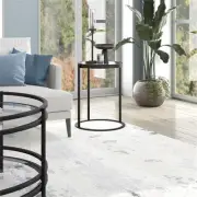 Henn&Hart 16" Black Side Table